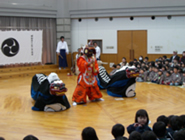 獅子舞の伝統芸